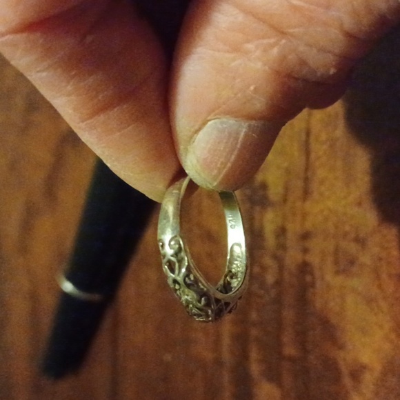 9.25 Sterling Silver Womans Open Ring sz 8.5 - Picture 7 of 8